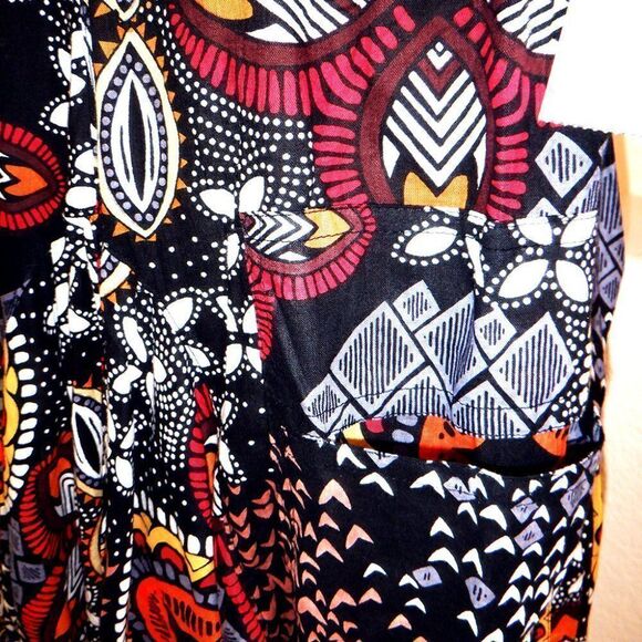 Indian design asymmetrical handkerchief halter dress - Picture 4 of 5